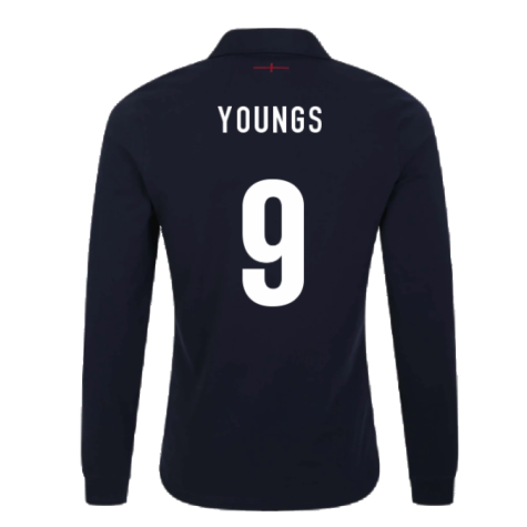 2023-2024 England Rugby Alternate LS Classic Shirt (Youngs 9)