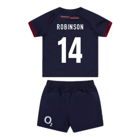 2023-2024 England Rugby Alternate Replica Baby Kit (Robinson 14)