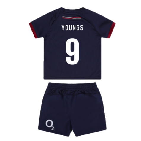 2023-2024 England Rugby Alternate Replica Baby Kit (Youngs 9)