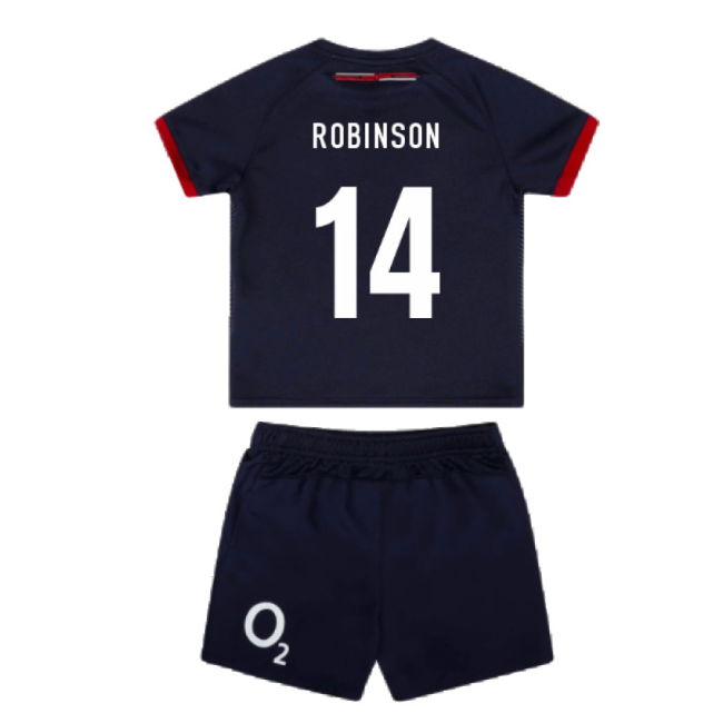 2023-2024 England Rugby Alternate Replica Infant Kit (Robinson 14)