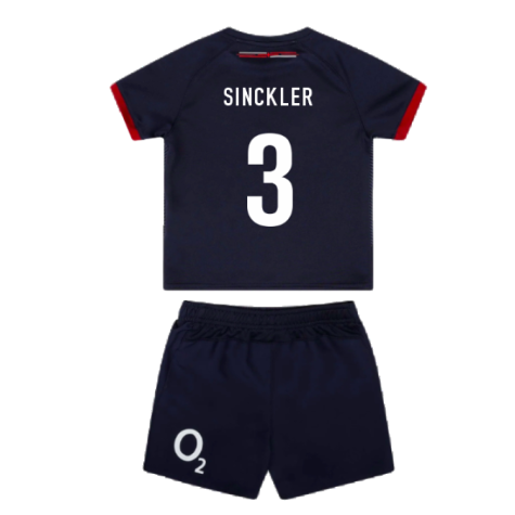 2023-2024 England Rugby Alternate Replica Infant Kit (Sinckler 3)