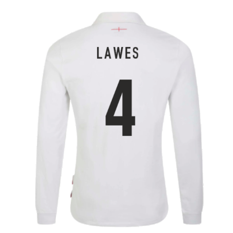 2023-2024 England Rugby Home LS Classic Jersey (Lawes 4)