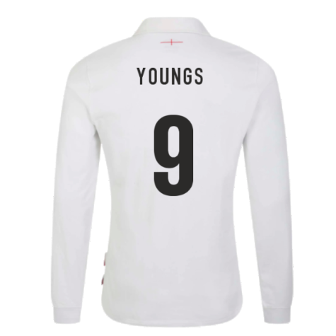 2023-2024 England Rugby Home LS Classic Jersey (Youngs 9)
