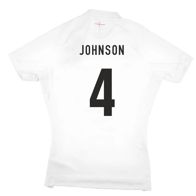 2023-2024 England Rugby Home Pro Jersey (Johnson 4)