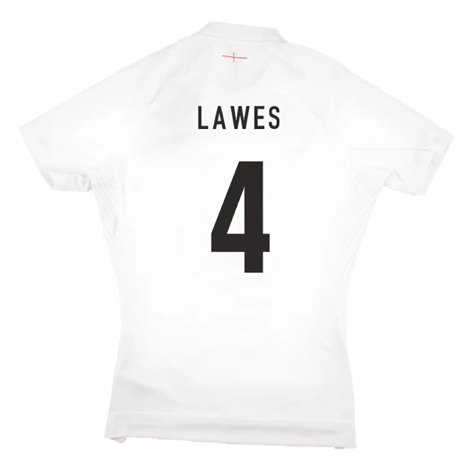 2023-2024 England Rugby Home Pro Jersey (Lawes 4)