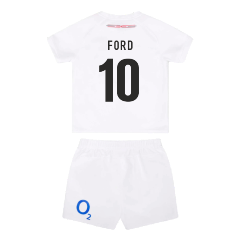 2023-2024 England Rugby Home Replica Infant Mini Kit (Ford 10)
