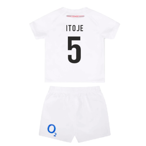 2023-2024 England Rugby Home Replica Infant Mini Kit (Itoje 5)