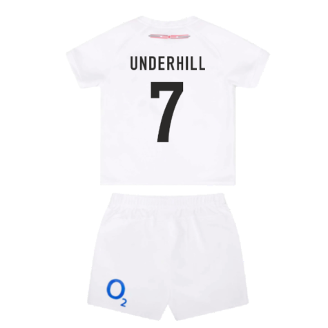 2023-2024 England Rugby Home Replica Infant Mini Kit (Underhill 7)