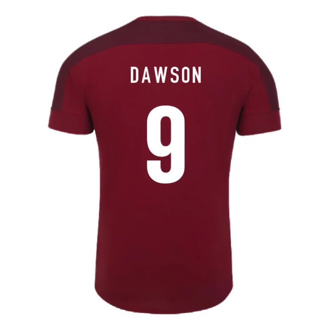 2023-2024 England Rugby Presentation T-Shirt (Tibetan Red) (Dawson 9)