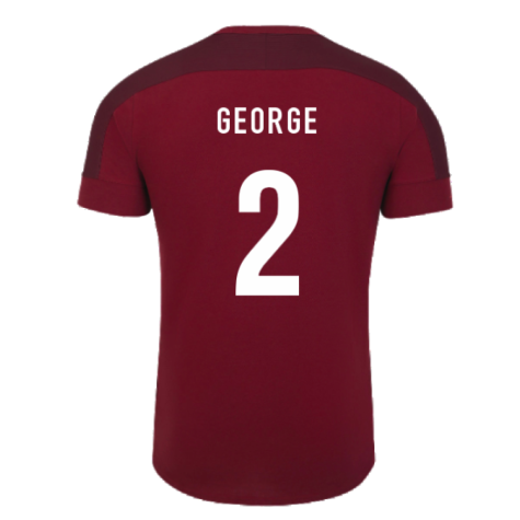 2023-2024 England Rugby Presentation T-Shirt (Tibetan Red) (George 2)
