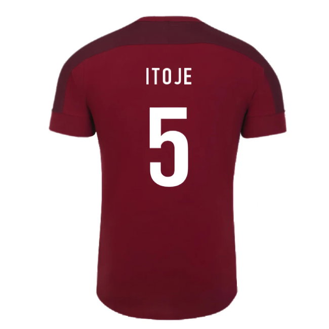 2023-2024 England Rugby Presentation T-Shirt (Tibetan Red) (Itoje 5)