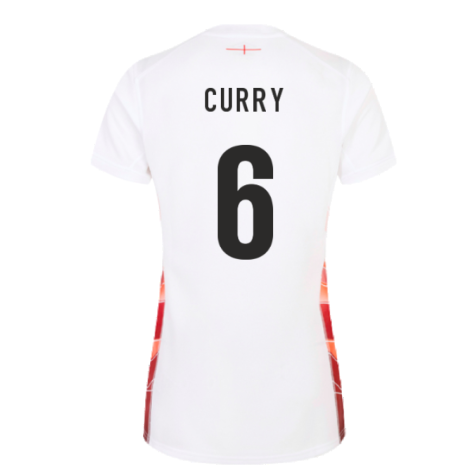 2023-2024 England Rugby Red Roses Rugby Jersey (Ladies) (Curry 6)