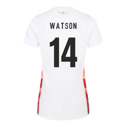 2023-2024 England Rugby Red Roses Rugby Jersey (Ladies) (Watson 14)