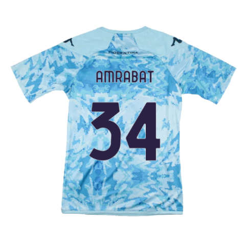 2023-2024 Fiorentina Pre-Match Shirt (Blue) (Amrabat 34)