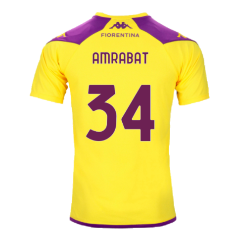 2023-2024 Fiorentina Training Shirt (Yellow) (Amrabat 34)