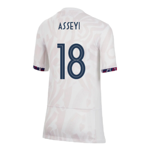 2023-2024 France WWC Away Shirt (Kids) (Asseyi 18)
