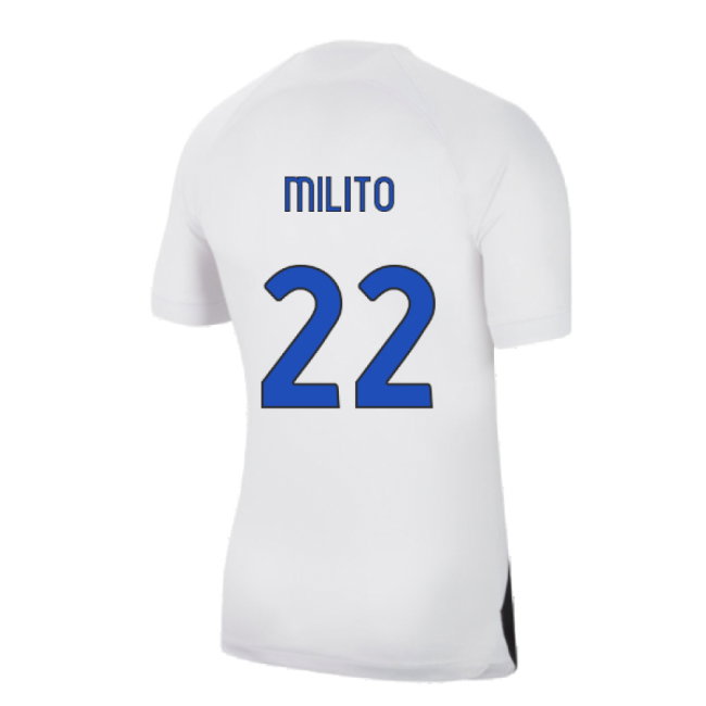 2023-2024 Inter Milan Away Shirt (Milito 22)