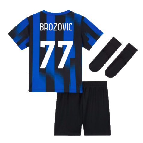 2023-2024 Inter Milan Home Baby Kit (Brozovic 77)
