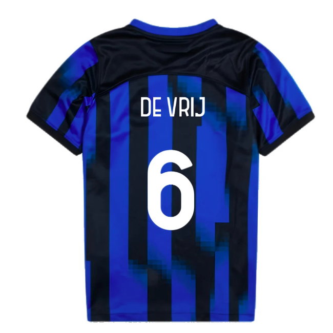 2023-2024 Inter Milan Home Mini Kit (De Vrij 6)