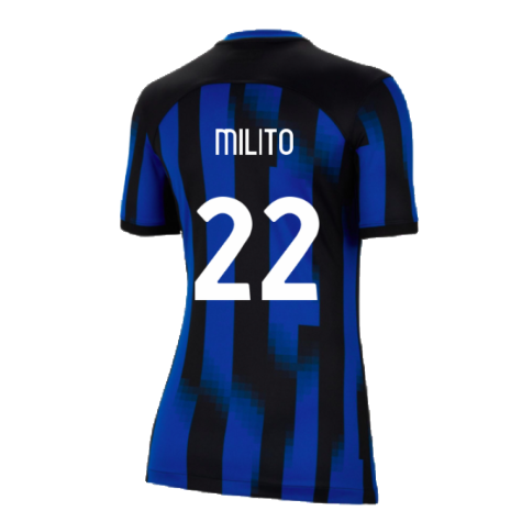 2023-2024 Inter Milan Home Shirt (Womens) (Milito 22)