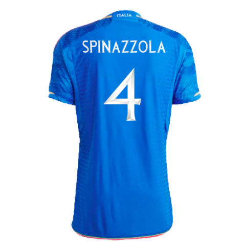 2023-2024 Italy Authentic Home Shirt (SPINAZZOLA 4)