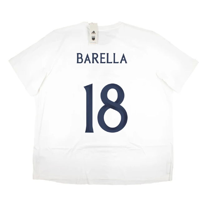 2023-2024 Italy DNA Graphic Tee (White) (BARELLA 18)