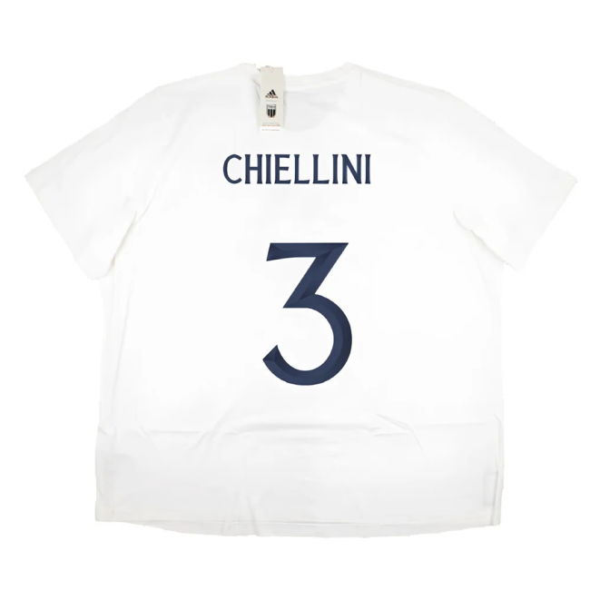 2023-2024 Italy DNA Graphic Tee (White) (CHIELLINI 3)