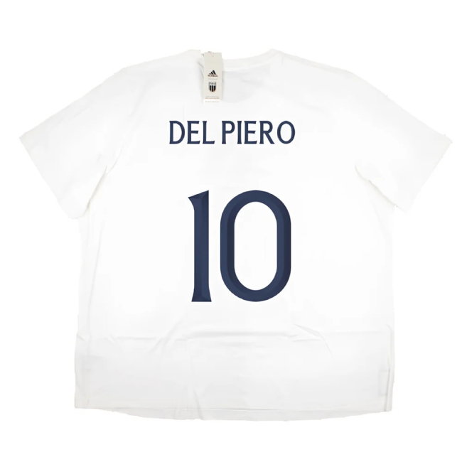 2023-2024 Italy DNA Graphic Tee (White) (DEL PIERO 10)