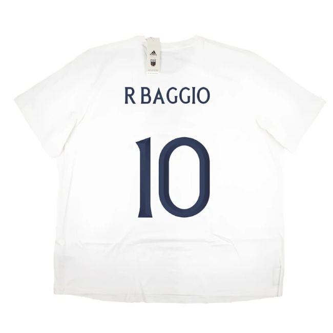 2023-2024 Italy DNA Graphic Tee (White) (R BAGGIO 10)