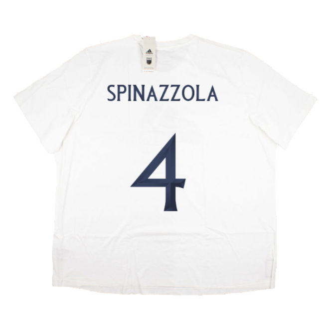 2023-2024 Italy DNA Graphic Tee (White) (SPINAZZOLA 4)