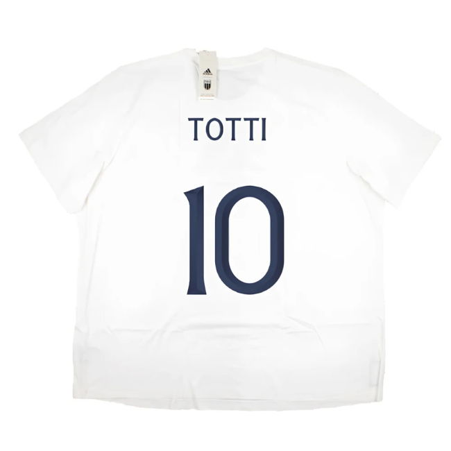 2023-2024 Italy DNA Graphic Tee (White) (TOTTI 10)