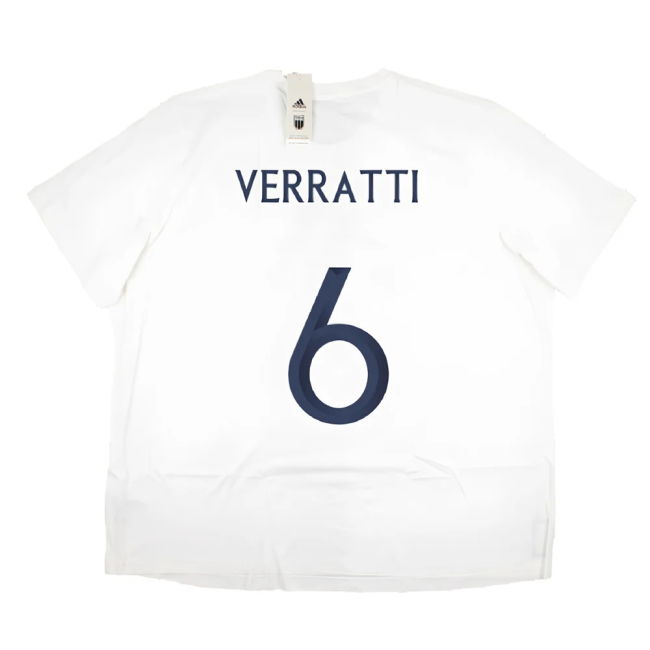 2023-2024 Italy DNA Graphic Tee (White) (VERRATTI 6)