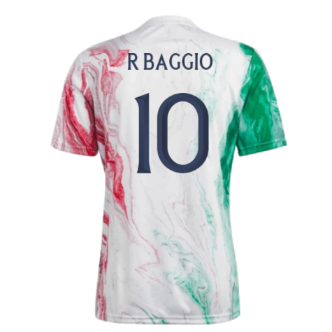 2023-2024 Italy Pre-Match Jersey (Green) (R BAGGIO 10)