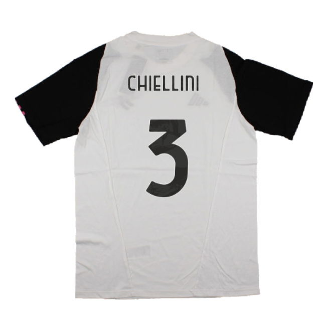2023-2024 Juventus Cotton Tee (White) (CHIELLINI 3)