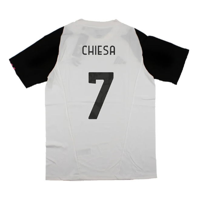 2023-2024 Juventus Cotton Tee (White) (CHIESA 7)