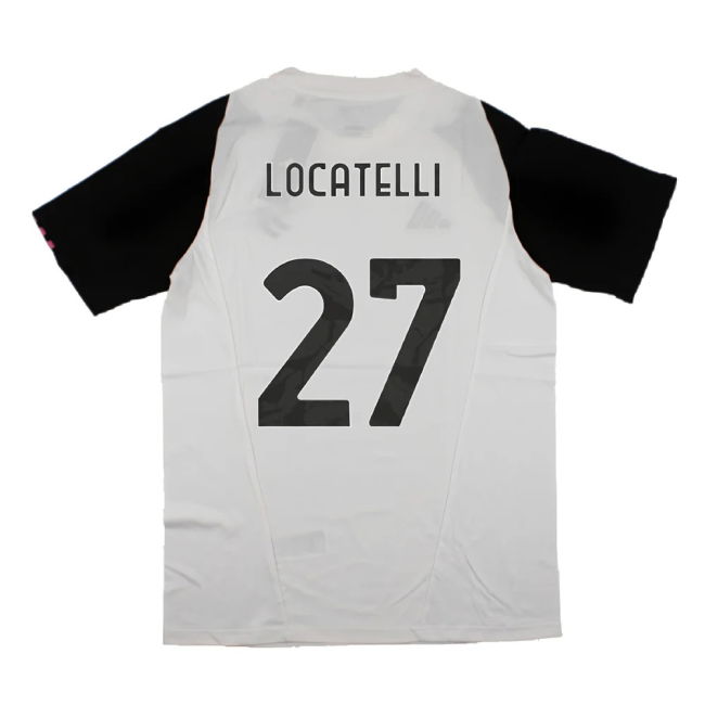 2023-2024 Juventus Cotton Tee (White) (LOCATELLI 27)