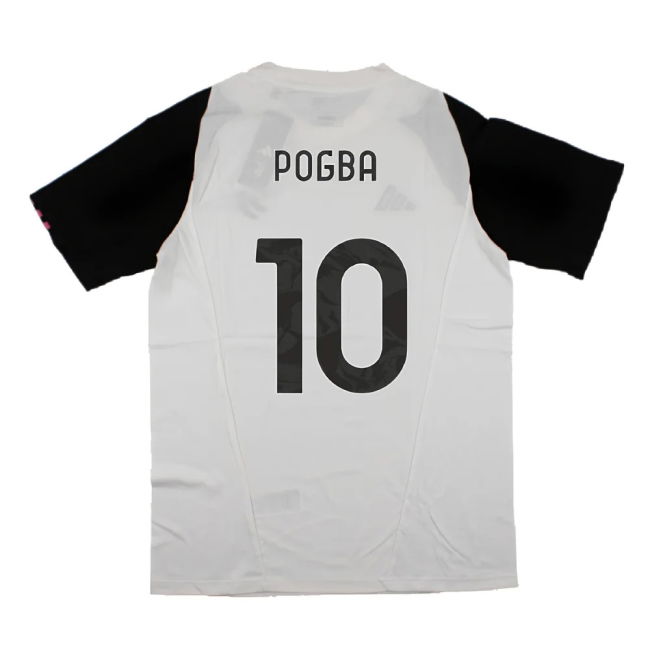 2023-2024 Juventus Cotton Tee (White) (POGBA 10)