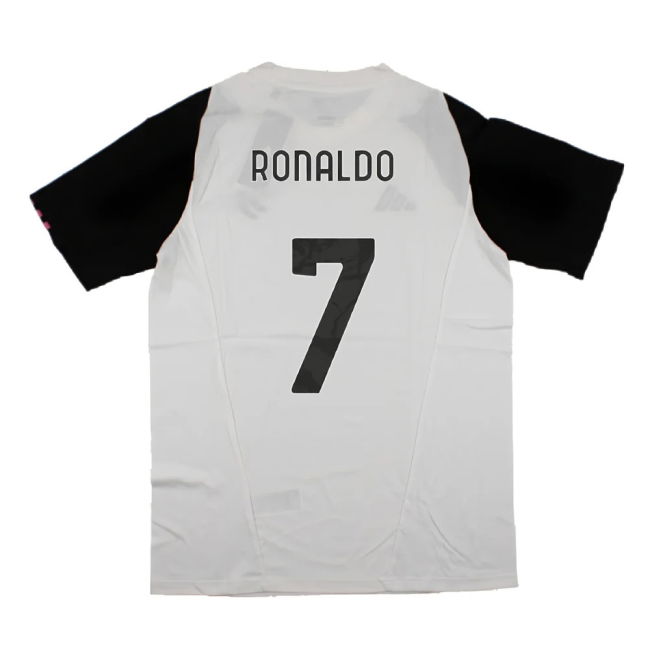 2023-2024 Juventus Cotton Tee (White) (RONALDO 7)