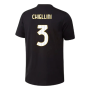 2023-2024 Juventus Graphic T-Shirt (Black) (CHIELLINI 3)