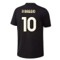 2023-2024 Juventus Graphic T-Shirt (Black) (R BAGGIO 10)