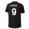 2023-2024 Juventus Graphic T-Shirt (Black) (VLAHOVIC 9)