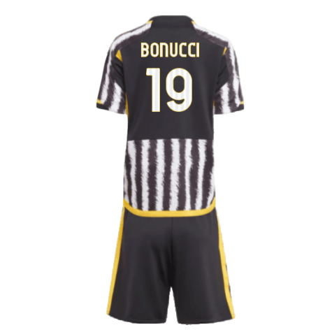 2023-2024 Juventus Home Mini Kit (BONUCCI 19)
