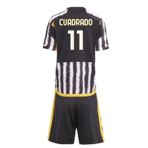 2023-2024 Juventus Home Mini Kit (CUADRADO 11)