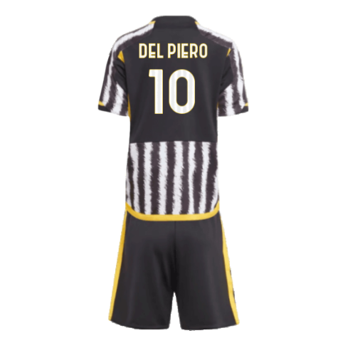 2023-2024 Juventus Home Mini Kit (DEL PIERO 10)