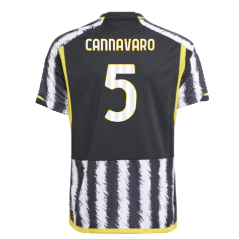 2023-2024 Juventus Home Shirt (Kids) (CANNAVARO 5)