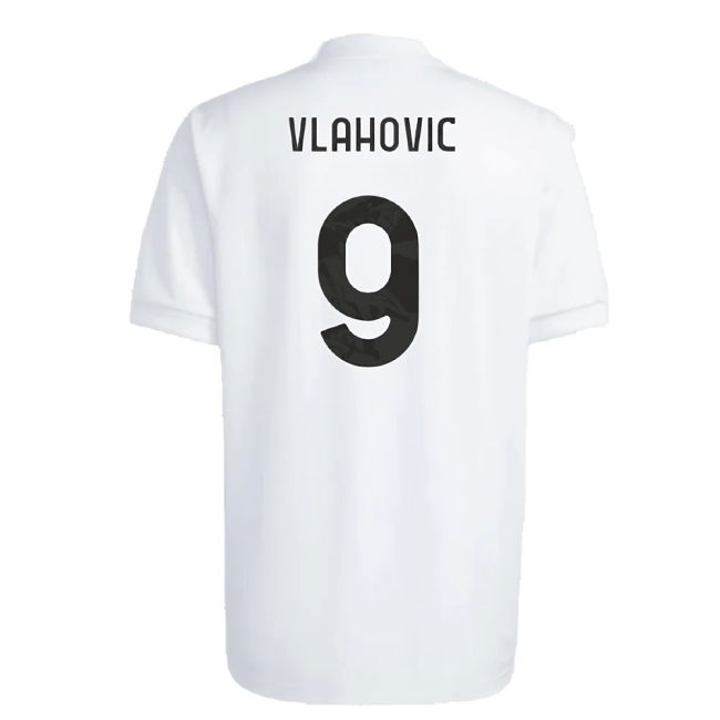 2023-2024 Juventus Icon Jersey (White) (VLAHOVIC 9)