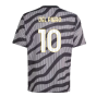 2023-2024 Juventus Pre-Match Shirt (Black) - Kids (DEL PIERO 10)