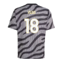 2023-2024 Juventus Pre-Match Shirt (Black) - Kids (KEAN 18)