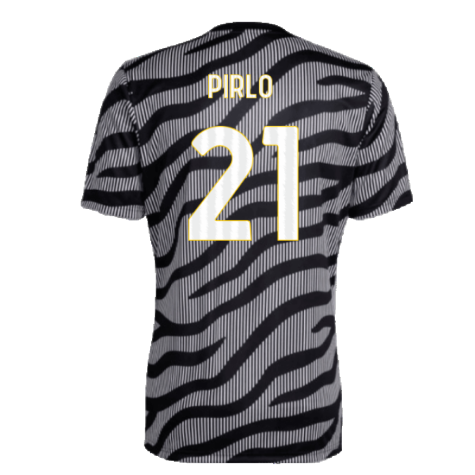 2023-2024 Juventus Pre-Match Shirt (Black) (PIRLO 21)