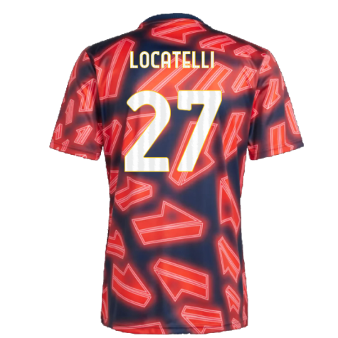 2023-2024 Juventus Pre Match Shirt (Night Indigo) (LOCATELLI 27)